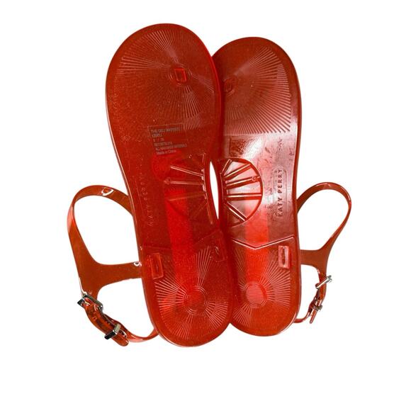Katy Perry The Geli Watermelon Red Jelly Sandals Size 8 - Picture 5 of 5